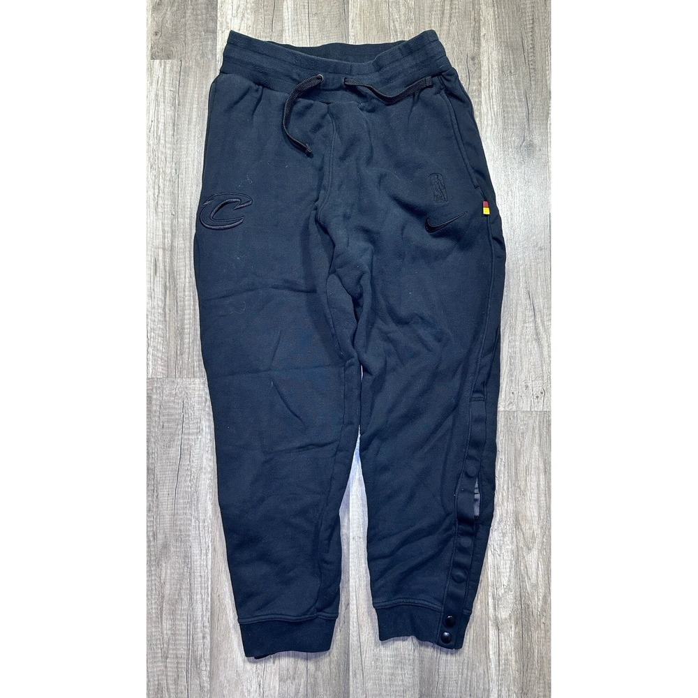 Nike NBA Cleveland Cavaliers Sweatpants‎ Black Size Medium Blackout Heavyweight